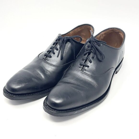 Allen Edmonds CARLYLE Men's Leather Plain Toe Oxfords Shoes Size 9 B Black - Picture 1 of 14